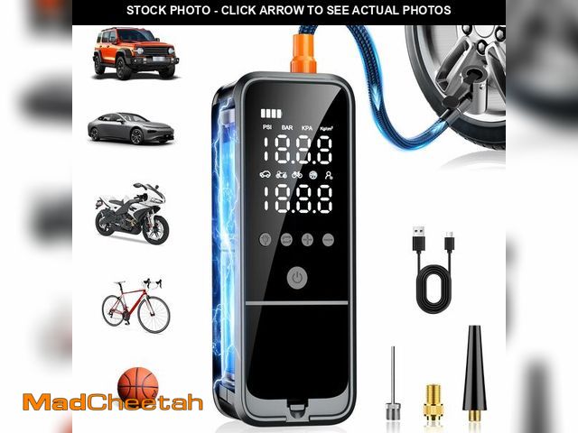 Lot 74-14269263 - KZKB Tire Inflator Portable Air Compressor, 6000mAh Air Pump for Car Tires 160 PSI Portable Air Pump...