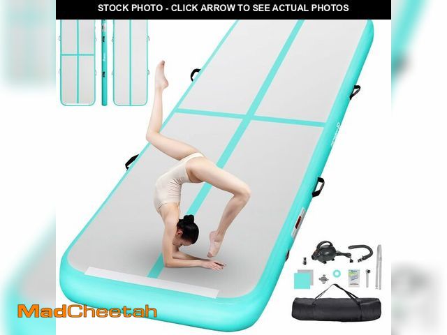 Lot 74-13122653 - FBSPORT 23ft Inflatable Air Gymnastics Mat Training Mats 8 inches Thickness Gymnastics Tracks for Ho...