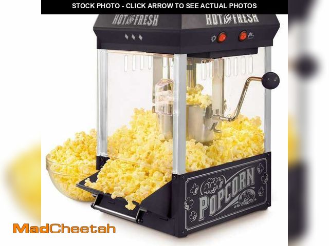 Lot 74-12784088 - Nostalgia 390-Watts 2.5 oz. Black Kettle Popcorn Maker - UNUSED