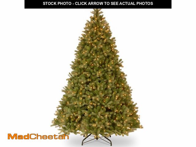 Lot 74-12823272 - National Tree Company 10 ft Pre-Lit Downswept Douglas Fir Artificial Christmas Tree, 1,000 Clear Lig...