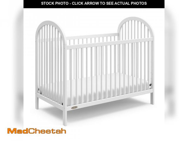 Lot 74-12134811 - Graco Olivia Convertible Crib (White) Ã¢â¬â GREENGUARD Gold Certified, 100% Solid Wood, Fits Stan...