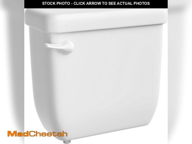 Lot 74-12510437 - PROFLO PF5112M Jerrit Toilet Tank Only - Less Seat - White(MISSING LID)  - USED