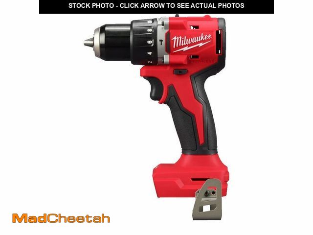 Lot 74-13572126 - Milwaukee M18 18-Volt Lithium-Ion 1/2 in. Cordless Hammer Drill (Bare Tool Only), Black Red - USED