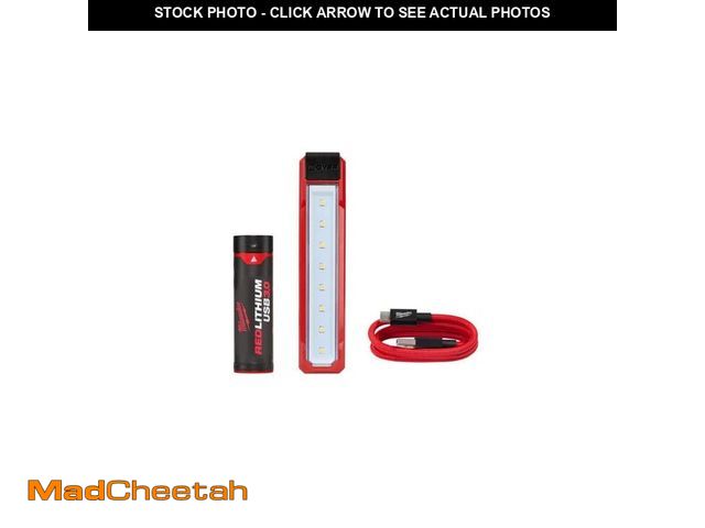 Lot 74-12793191 - (MISSING CHARGING CABLE) Milwaukee 445 Lumens LED REDLITHIUM USB Rover Pocket Flood Light - UNUSED