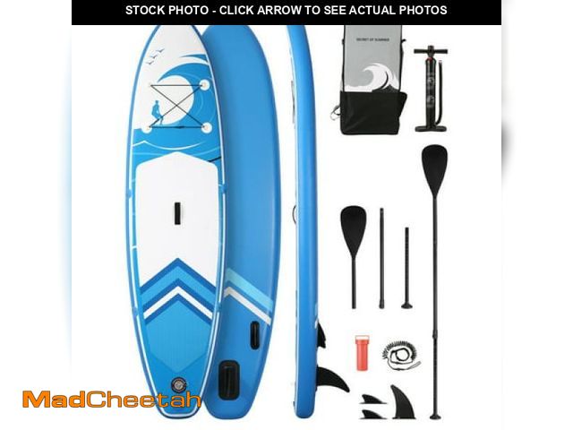 Lot 74-12144804 - Inflatable Paddle Board Stand up Paddle Board 6 in Thick with Sup Accessories &amp; Carry Bag &amp; ...