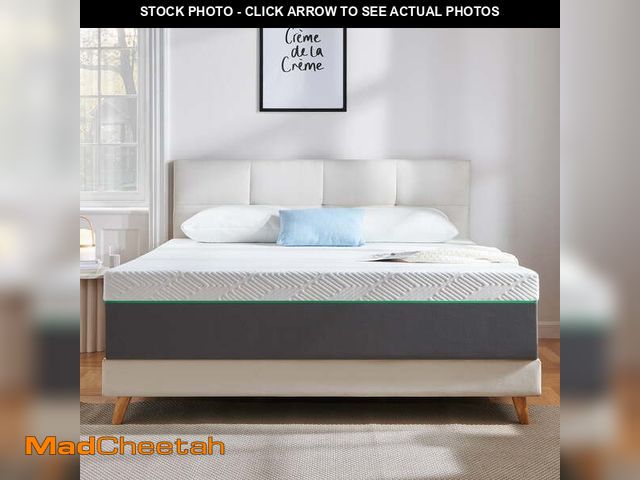 Lot 74-12550355 - Queen Mattress, FCCTO 12" Memory Foam Mattress in a Box, Queen Size,Adult - UNUSED