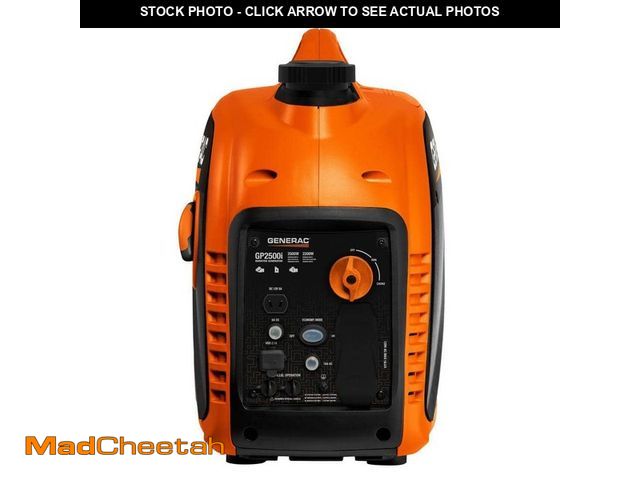Lot 74-14182180 - *DIRTY* Generac 2500 Watt Recoil Start Gasoline Portable Generator Inverter w/ COSense *DIRTY*  - US...