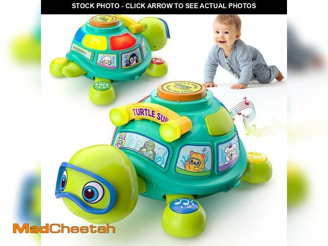 Lot 74-14342033 - Zardali Baby Toys 6-12 Months, Musical Turtle Tummy Time Developmental Crawling Toy for 6 7 8 9 10 M...
