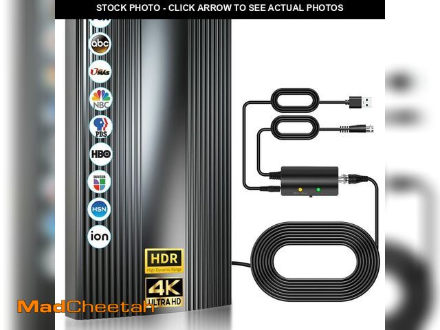 Lot 74-12697271 - 2025 Upgraded TV Antenna Indoor Up to 2800+ Miles Range, Digital Antenna for Smart Tv Indoor/Outdoor...