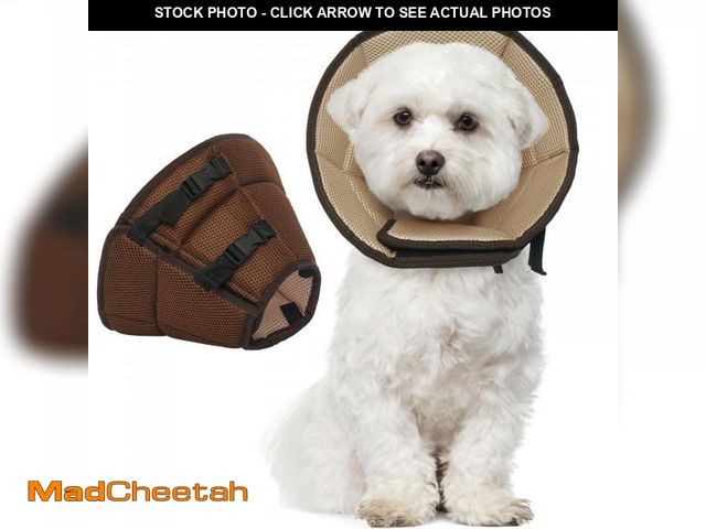 Lot 74-12215002 - Dog Cone Collar Soft Cone for Medium Dogs After Surgery Adjustable Elizabethan Collar for Dogs to St...
