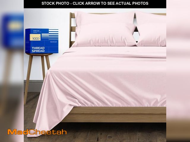 Lot 74-12183246 - THREAD SPREAD 100% Pure Egyptian Cotton Sheets King Size - 1000 High Thread Count Sheets King, 6 PC ...