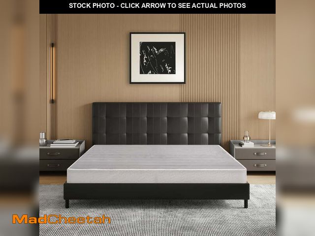 Lot 74-14587771 - EGOHOME 5 inch Queen Size Metal Box Spring, Easy Assembly Mattress Foundation - USED