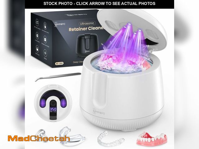 Lot 74-14303328 - UMPOPO Ultrasonic Retainer Cleaner Machine 48kHz, Dental Cleaning Pod, Ultrasonic Retainer Cleaner f...