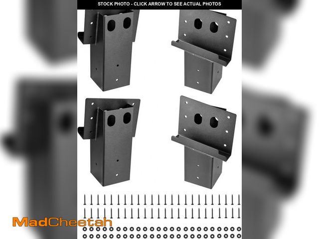 Lot 74-12367884 - VEVOR Deer Blind Brackets, Outdoor 3.6x3.6 Platform Bracket, Fit 3.5x3.5 In / 88.9x88.9 mm Lumber, 2...