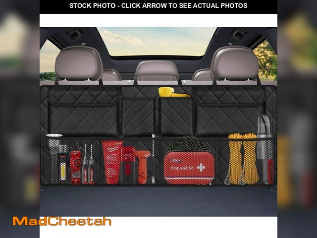 Lot 74-12114479 - Femuar Car Trunk Organizer, Large Capacity Backseat Trunk Organizer (42"*18"), Collapsible Car Stora...
