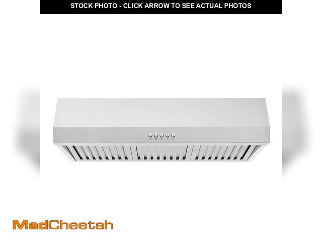 Lot 74-12731715 - Vissani Sarela 30 in. W x 7 in. H 500CFM Convertible Under Cabinet Range Hood in Stainless Steel wit...