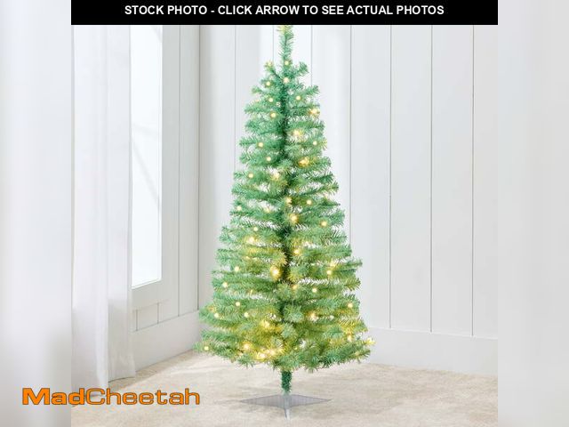 Lot 74-12799533 - Best Choice Products 4ft Prelit Colored Christmas Tree, Artificial Tree Holiday Decor w/ LED Lights ...