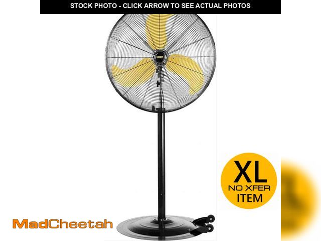 Lot 74-12659523 - Deeshe 8300 CFM 30 in. heavy-duty High Velocity Pedestal Oscillating Fan with Powerful 1/3 HP Motor,...