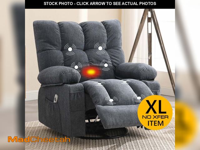 Lot 74-13111614 - JONPONY Massage Rocker Recliner Chair with Vibration Massage and Heat Ergonomic Lounge Chair for Liv...