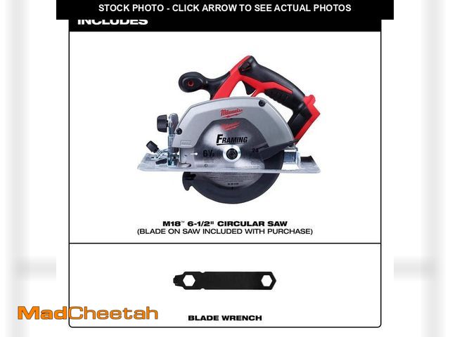 Lot 74-12791313 - Milwaukee M18 18V Lithium-Ion Cordless 6-1/2 in. Circular Saw (Tool-Only) - USED