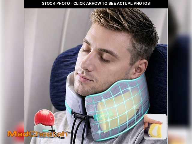 Lot 74-14273354 - TripPal Chin Support Airplane Pillow: 8H Comfort Sleep &amp; 80% Less Neck Pain - UNUSED