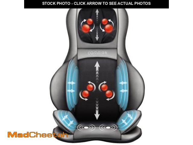 Lot 74-12158474 - Comfier Shiatsu Neck Back Massager with Heat  Air Compression Massage Chair Pad  Seat Cushion Massag...
