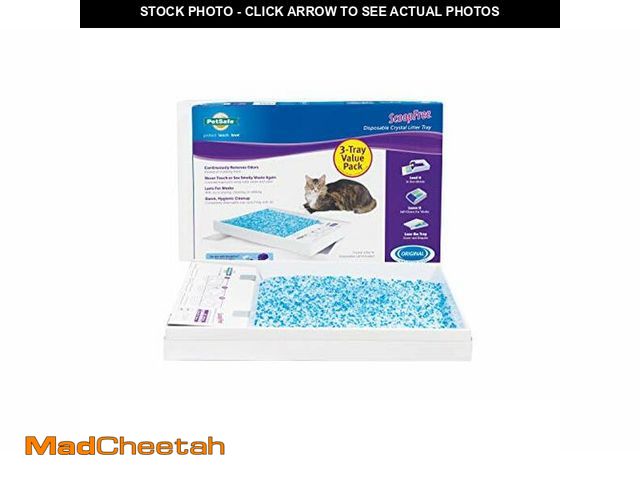 Lot 74-12760409 - PetSafe ScoopFree Disposable Crystal Cat Litter Tray - Easy Cleaning Box - Refill Tray for Electric ...