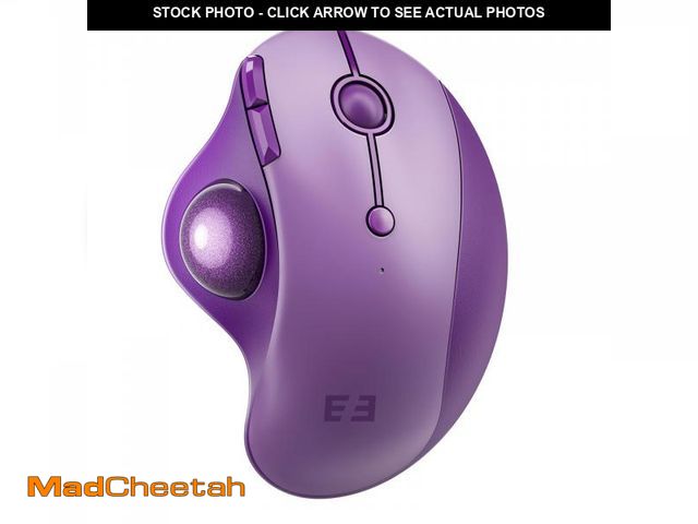 Lot 74-12312652 - seenda Wireless Trackball Mouse, Bluetooth Rollerball Thumb Control Mice Ergonomic, Rechargeable, Mu...