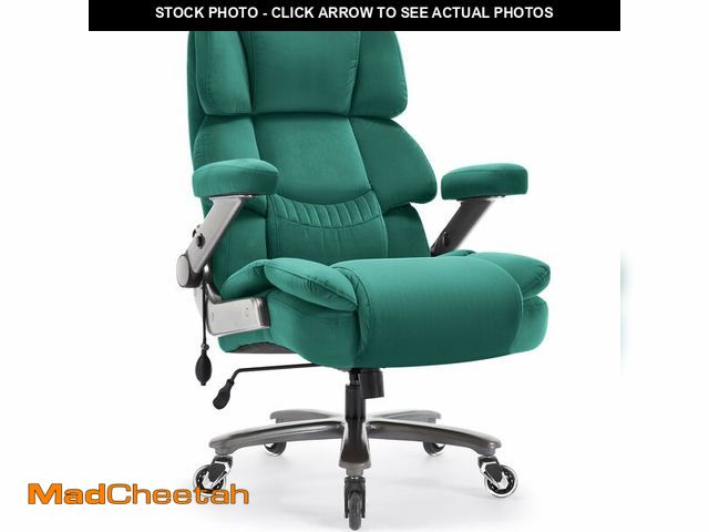 Lot 74-12570303 - 700lbs Big and Tall Office Chair, Fabric High Back Executive Computer Chair with Adjustable Lumbar S...