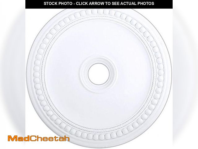 Lot 74-12285634 - Livex Lighting 82076-03 Wingate Ceiling Medallion, White - UNUSED