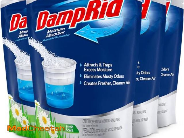 Lot 74-12365868 - DampRid Refill Bag, 4-Pack - Fresh Scent Moisture Absorbers for Rooms with Excess Humidity, Long-Las...