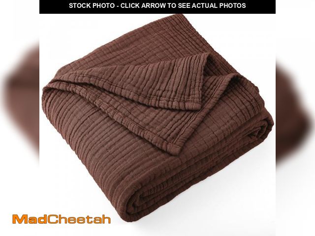 Lot 74-12434183 - Carriediosa 100% Cotton Muslin Throw Blanket 66" X 90" Twin XL SizeÃ¯Â¼Å4-Layers Summer Gauze Throw...