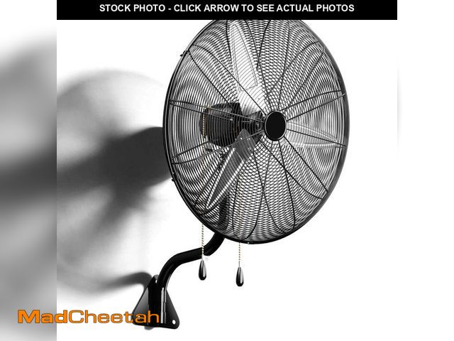 Lot 74-14387482 - Fjordlyn 30 in. Heavy Duty Industrial Wall Fan, High Velocity Shop Fan, 3-Speed Oscillating with Pul...