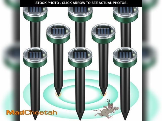 Lot 74-14270187 - Mole Repellent for Lawns - Ultrasonic Gopher Repellent Solar Powered for Garden,Yard - Waterproof So...