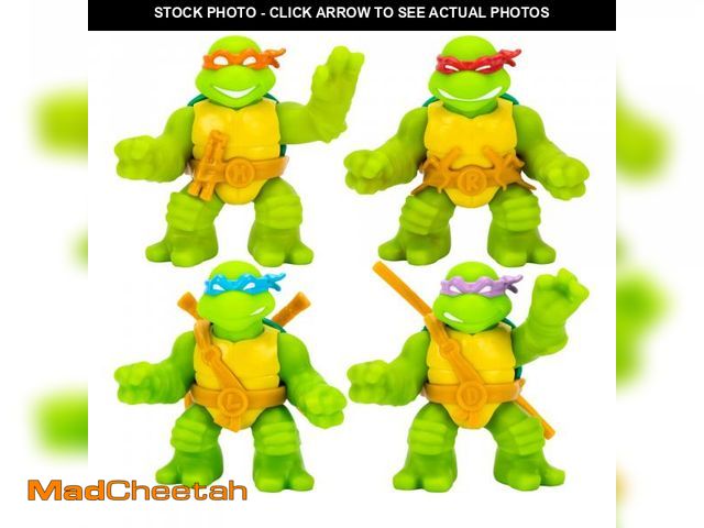 Lot 74-12437060 - Heroes of Goo Jit Zu Teenage Mutant Ninja Turtles | 4 Pack | Super Oozy Toy Figures | Classic Donate...
