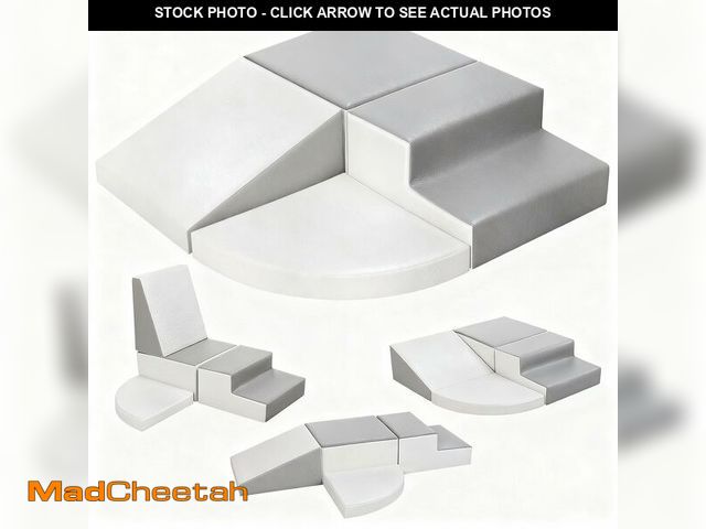 Lot 74-14385490 - Sumbababy Climbing Foam Blocks for Toddlers: Waterproof Pu Leather Soft Climber - 4 Pcs Toddler Indo...