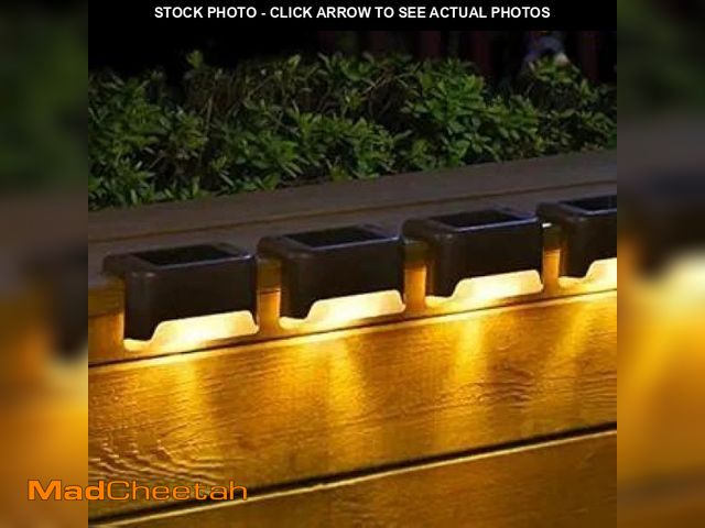 Lot 74-12126573 - SOLPEX 20 Pack Solar Deck Lights Outdoor, Waterproof Led Lights for Outdoor Stairs, Step, Fence, Yar...