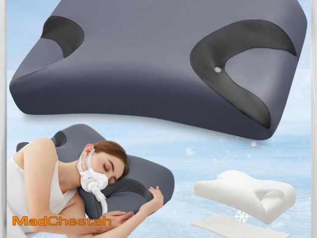 Lot 74-11551550 - IKSTAR 5.0 CPAP Pillow for Side Sleeper - Adjustable Height/Neck Support - Memory Foam Pillow Suitab...
