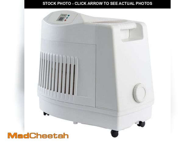 Lot 74-13691448 - AIRCARE CONSOLE 3.6-Gal. Cool Mist Evaporative Whole House Humidifier for 3,600 sq. ft., White - UNU...