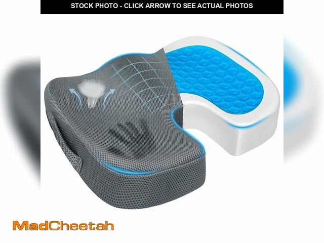 Lot 74-12716882 - Season Guard Gel Seat Cushion Ã¢â¬â Office Chair Cushion Ã¢â¬â Non-Slip Gel Memory Foam Coccyx...