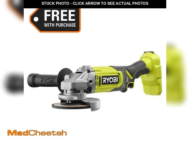 Lot 74-12854783 - RYOBI ONE+ 18V Cordless 4-1/2 in. Angle Grinder (Tool Only) - UNUSED