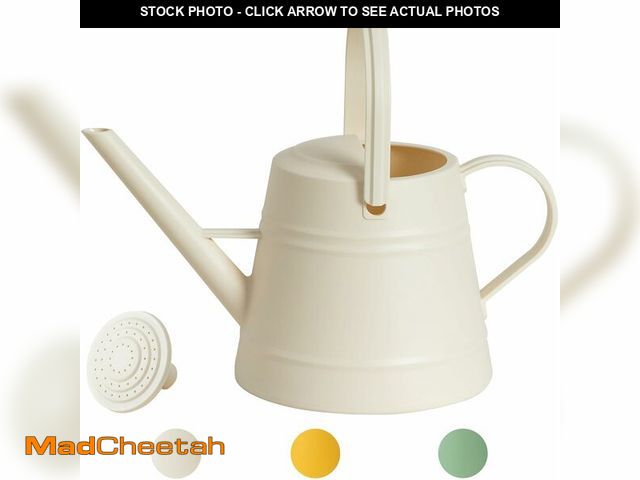 Lot 74-13356294 - 1 Gallon Watering Can Outdoor, Plastic Water Can for Plants with Comfort Grip Handle, Detachable Spr...