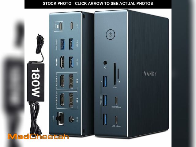 Lot 74-13716072 - iVANKY 20-in-1 DisplayLink Docking Station 3 Monitor for Window and MacBook Pro/Air, Triple 4K@60Hz ...