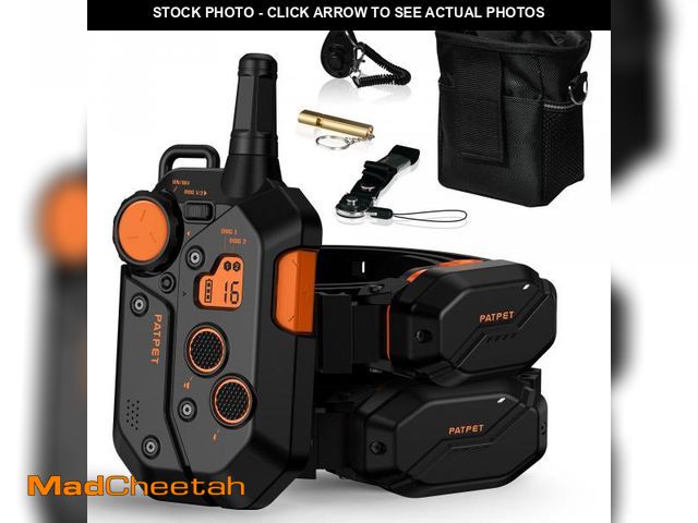 Lot 74-11555044 - PATPET 3/4 Mile Range Dog Training Collar with Remote for Medium Large Dog, 15-150lbs Dog Shock E Co...