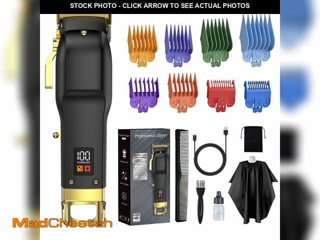 Lot 74-14146935 - Elehomyou Hair Clippers for Men, Cordless Hair Trimmer for Men with 8 Color-Coded Guard, Professiona...
