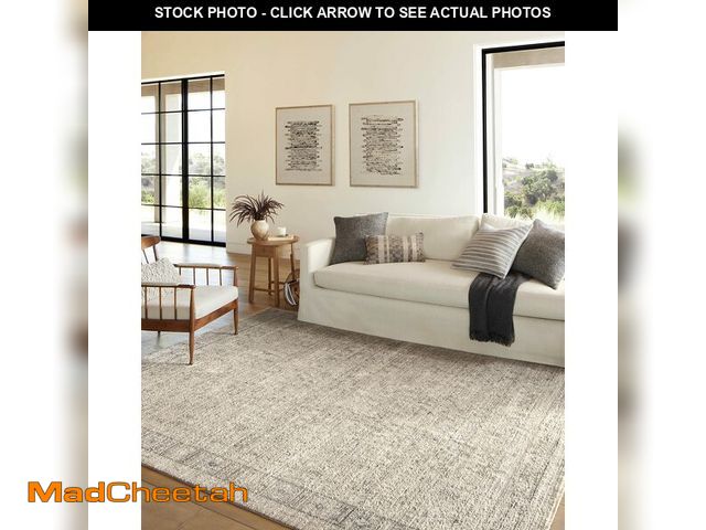 Lot 74-12894574 - Loloi Amber Lewis Alie Collection ALE-03 Taupe/Dove 5'-3'' x 5'-3'', .13'' Pile Height, Round Area R...