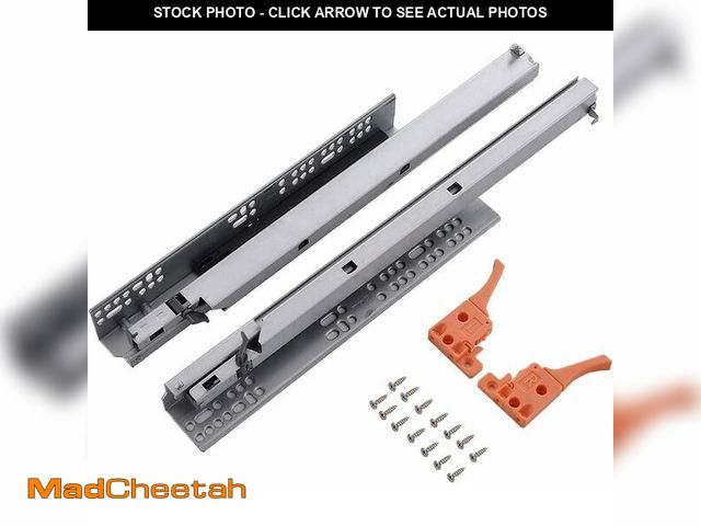 Lot 74-11139041 - VESLA HOME 1 Pair 20 Inch Metal Full Extension Soft Close Ball Bearing Cabinet Drawer Slides,100 LB ...