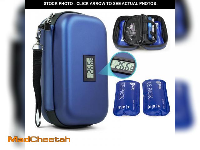 Lot 74-12115290 - Gosemai Insulin Cooler Travel Case TSA Approved Medication Diabetic Cooler for Travel with Temperatu...