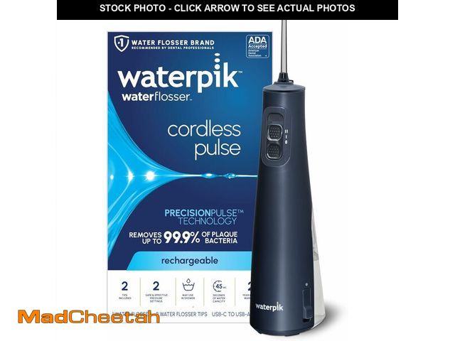 Lot 74-13631715 - Waterpik Cordless Pulse 3100 Rechargeable Portable Water Flosser for Teeth, Gums, Braces Care and Tr...