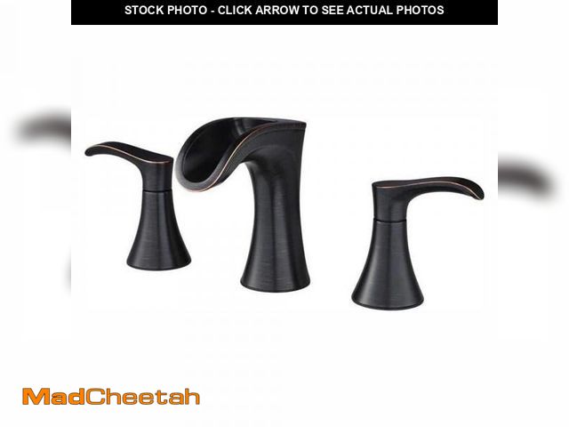 Lot 74-12251578 - Pfister Brea 8 in. Widespread 2-Handle Waterfall Bathroom Faucet in Tuscan Bronze - UNUSED